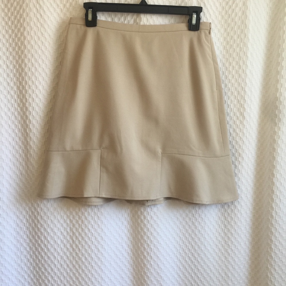 The Limited tan mini skirt stretch  #216